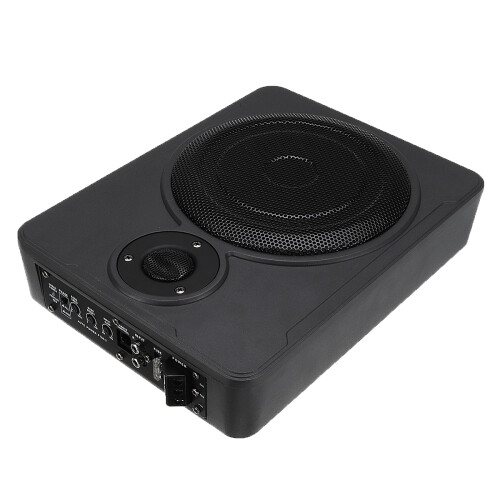 Subwoofer Ativo de 8 Polegadas 600W Ultra-Fino Caixa de Graves Amplificador Sub Amp 2