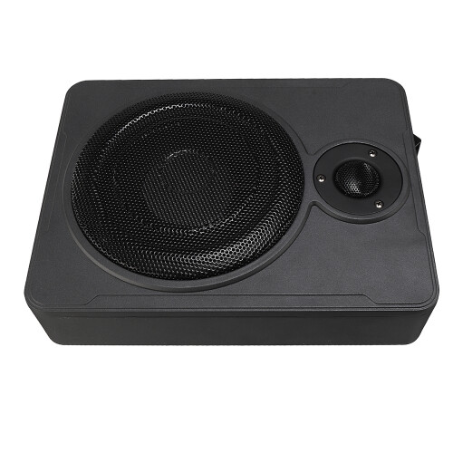 Subwoofer Ativo de 8 Polegadas 600W Ultra-Fino Caixa de Graves Amplificador Sub Amp 1