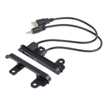 2 DIN Fascia Auto Facia Dash Kit Zijtrimmen Beugels met USB AUX Poort Kabel Voor Toyota
