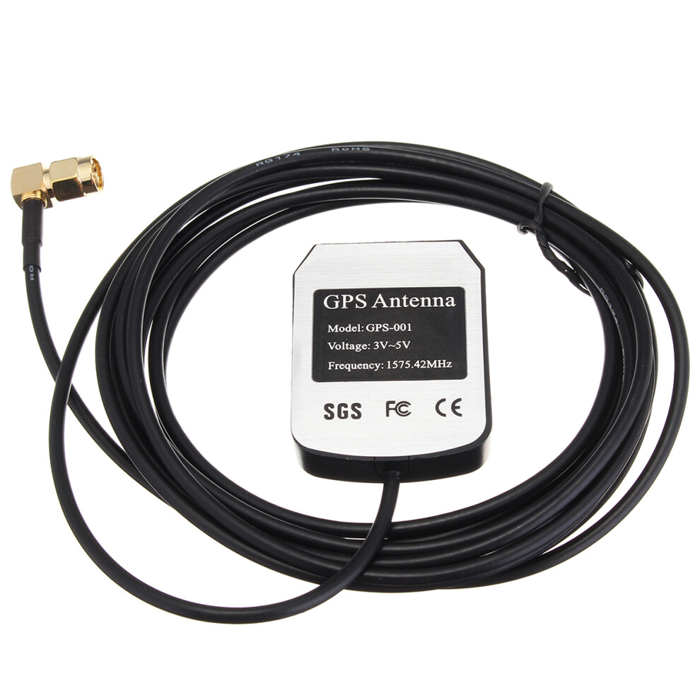 External Gps Glonass Antenna Receiver Positioning Aerial Curved Sma Male Connector 3 Meters For Car Navigation 6908232834537
