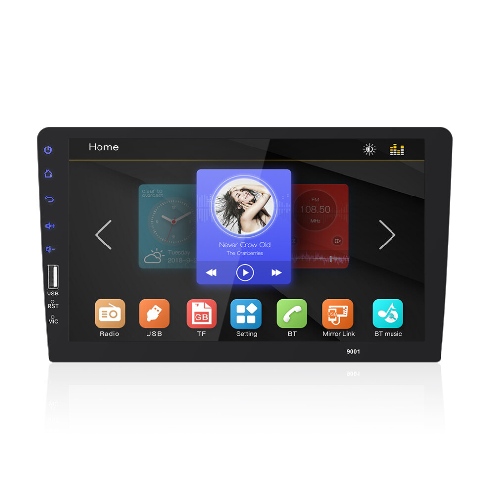 9001 9 Inch 1 Din Car Mp5 Multimedia Player Indash Stereo Radio 1080P Fm Bluetooth Touch Screen Usb Mirror Link 600380503599