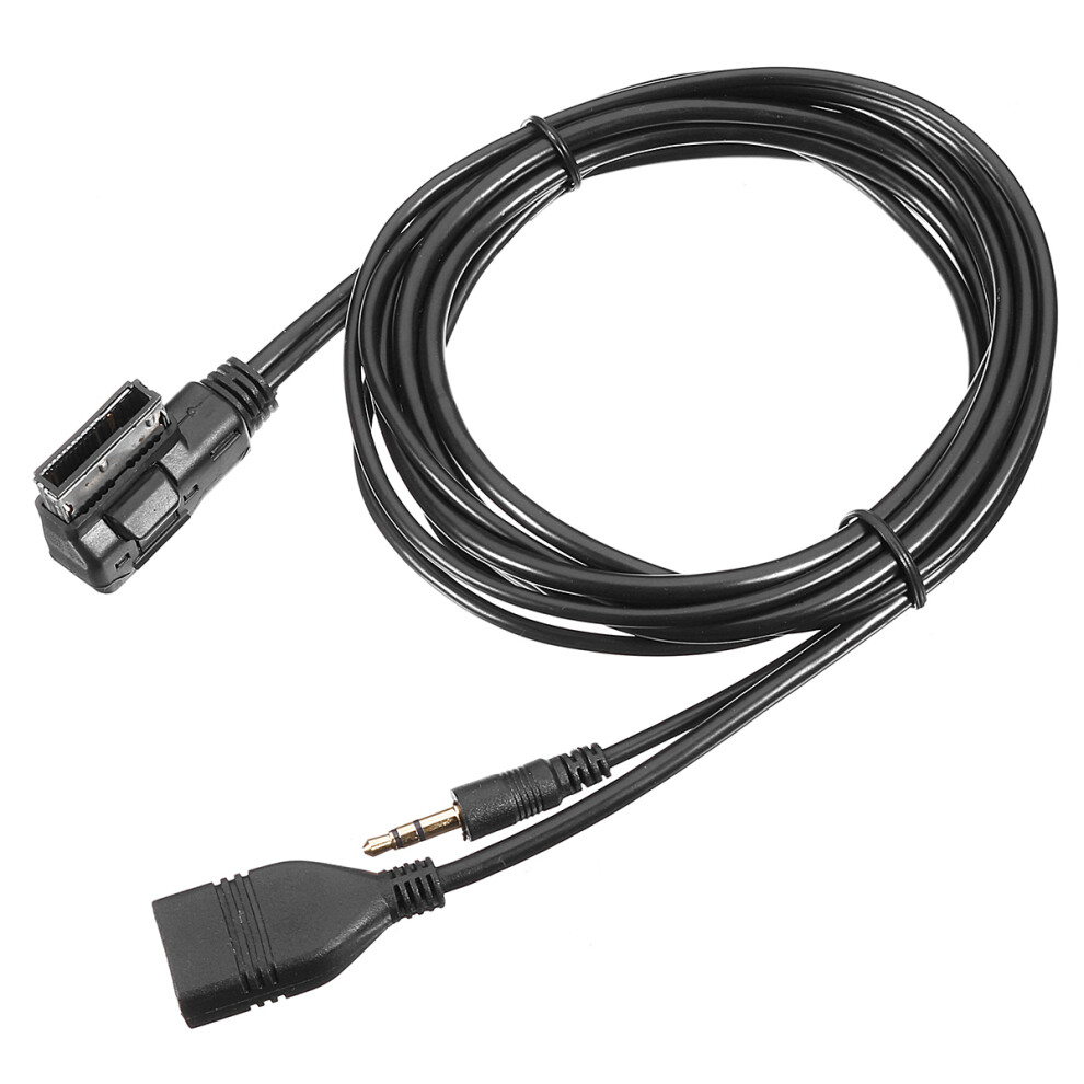 Ami Mdi Music To 3.5Mm Aux Audio Cable With Usb Charger Port For Vw Audi A4 A6 A8 S4 S6 Q5 Q7 Light 190268138321