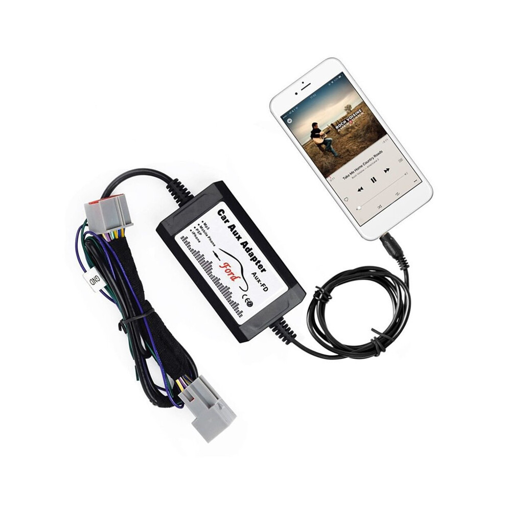 3.5Mm Aux Input Adapter Stereo Radio 16 Pin Interface For Ford Lincoln Mercury Gold 304692449230