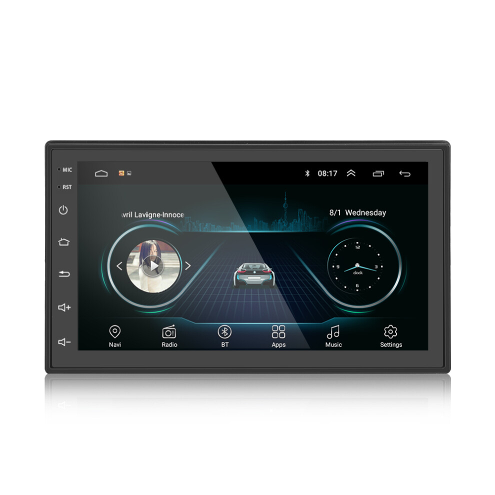 Universal 7 Inch For Android 8.1 Car Radio 1G+32G Multimedia Mp5 Player 2 Din Gps Wifi Bluetooth Fm Rear Camera 766871382491