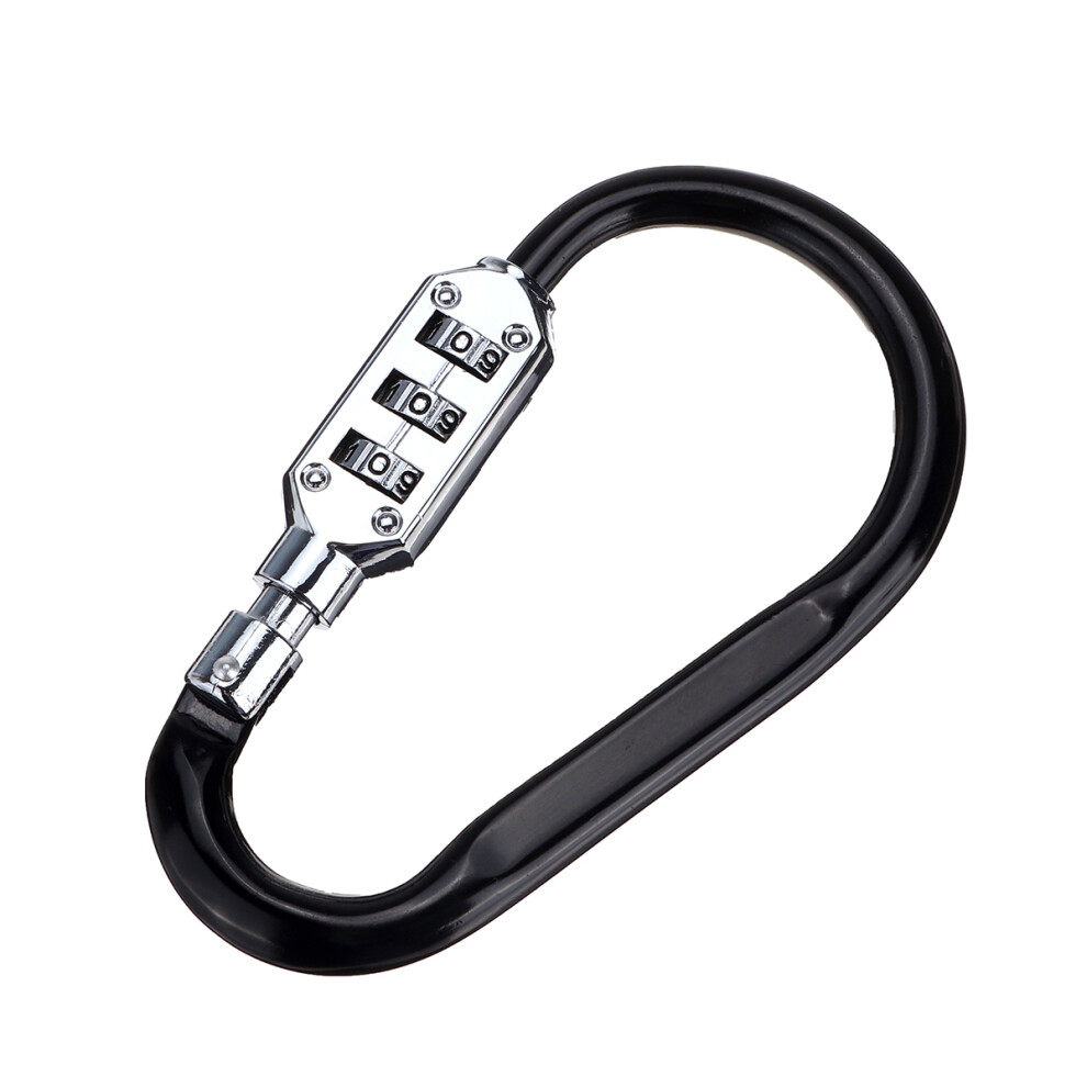 3 Digit Combination Motorcycle Helmet Lock Bicycle Bag Suitcase Padlock Carabiner Security Alloy Locks 762179033806