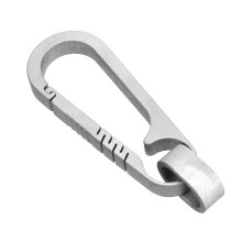Neuer Titan-Schlüsselanhänger Schlüsselring Leichtgewicht Hängeschnalle Outdoor Taschenkarabiner