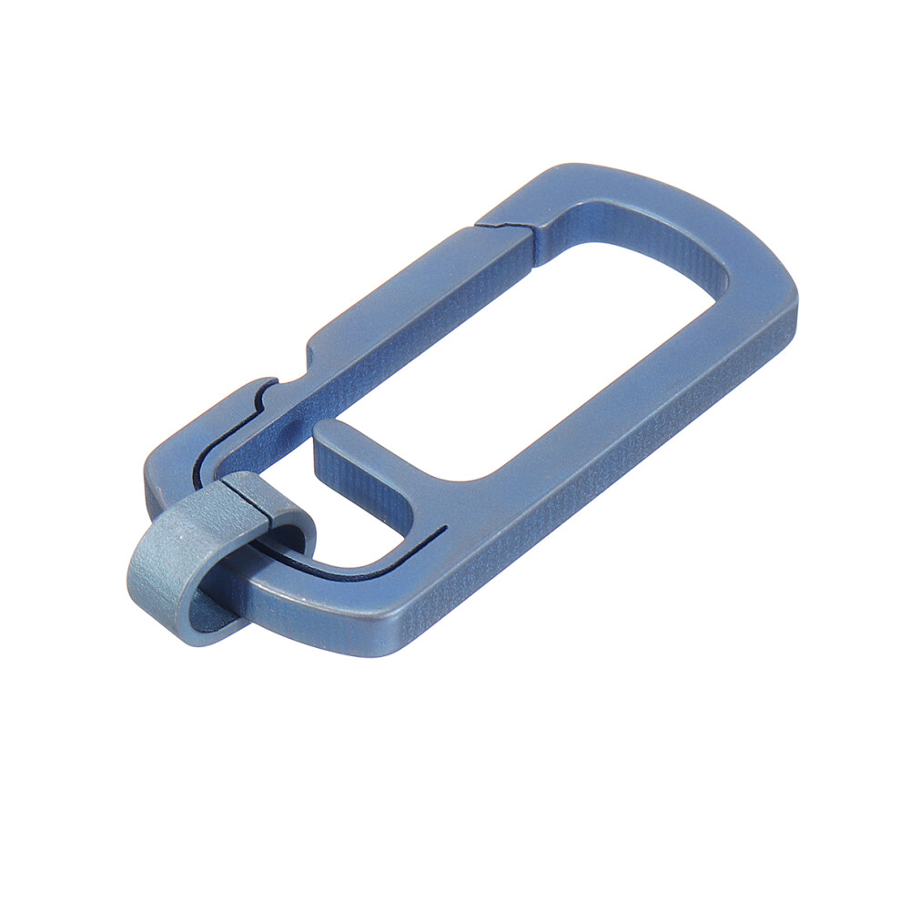 Titanium Keychain Corkscrew Carabiner Multifunction Key Ring Waist Hanging Backpack Spot 762179040675