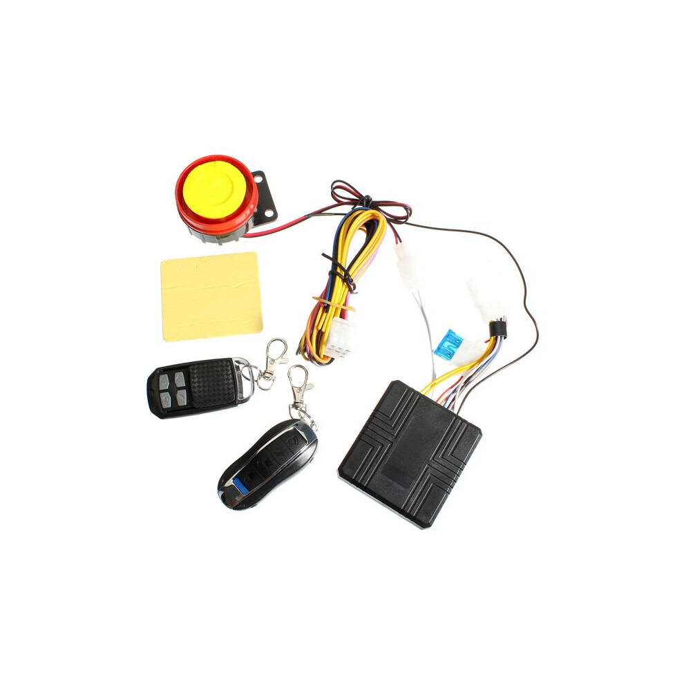 Universal 12V Motorcycle Anti Theft Alarm System Remote Control 762179053750