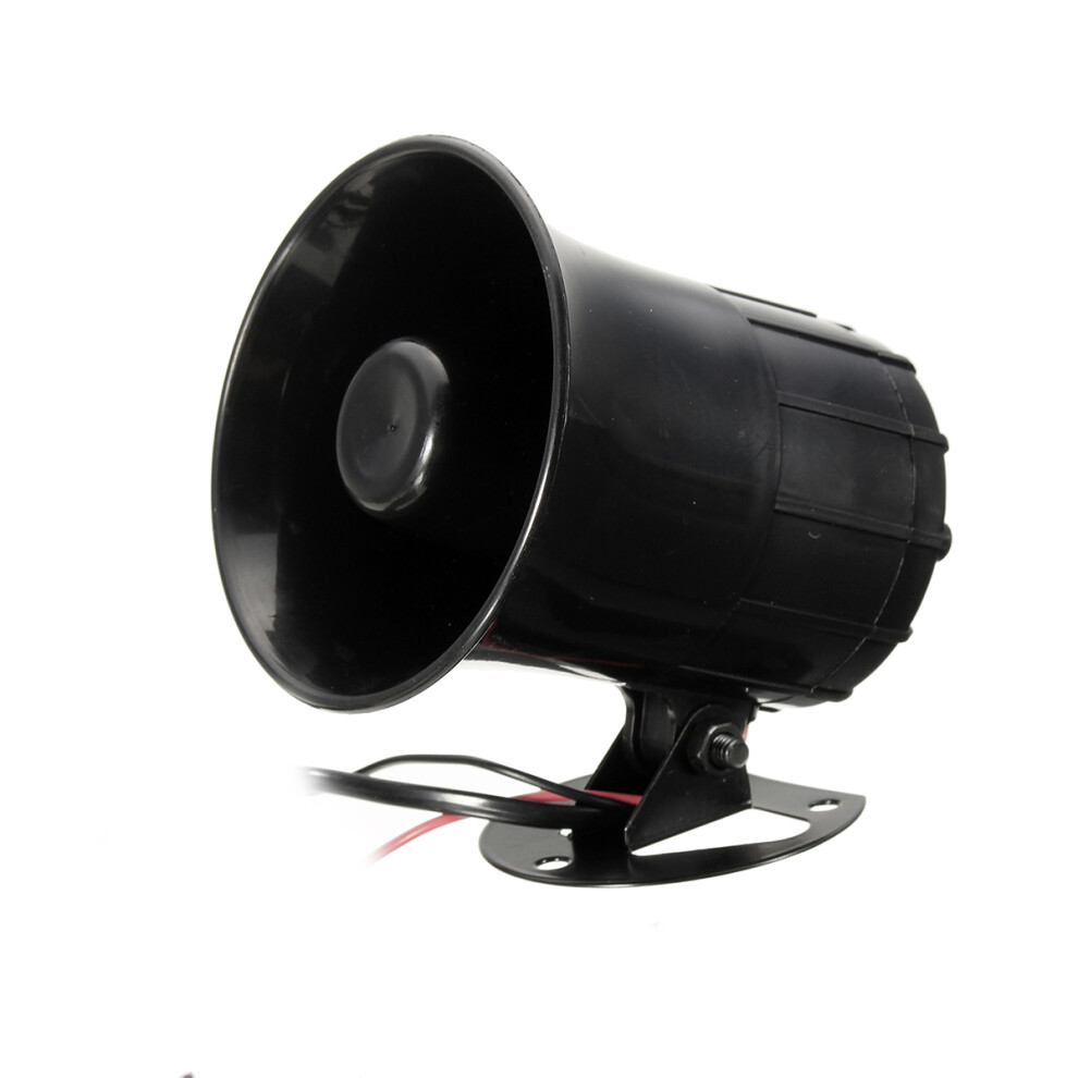 12V 3 Sounds Loud Siren Horn Tone Warning Alarm Amplifier Speaker For Car Motorcycle 762179055655