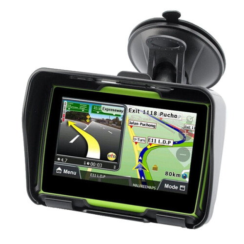 Novo GPS de Navegação para Motocicleta e Carro com Ecrã Tátil de 4. 3 polegadas à Prova de Água NAV 8GB