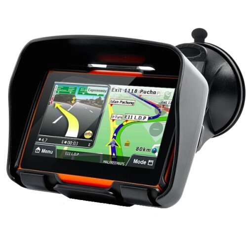 Novo GPS de Navegação para Motocicleta e Carro com Ecrã Tátil de 4. 3 polegadas à Prova de Água NAV 8GB 1