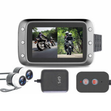 Neue 3. 0-Zoll 1080P Dual-Linsen 140-Weitwinkelkamera Motorrad DVR Dashcam Video Recorder mit GPS