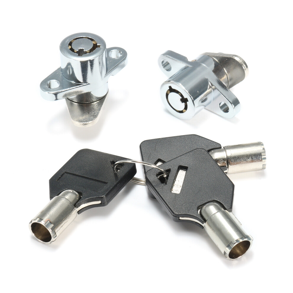 New Hard Saddle Bag Lock Set For Harley Davidson Touring Electra Glide Road King 762179059400