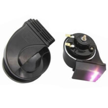 Nieuwe 12V 10A 110db 50W Motorfiets Slakkenhoorns Met LED Lamp Staal