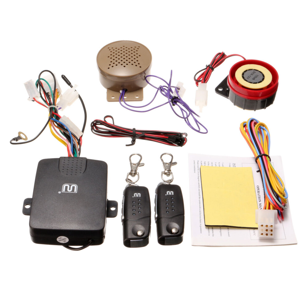 New 125Db Motorcycle Security Anti-Theft Alarm System Motorbike Immobiliser Remote Control 762179069867