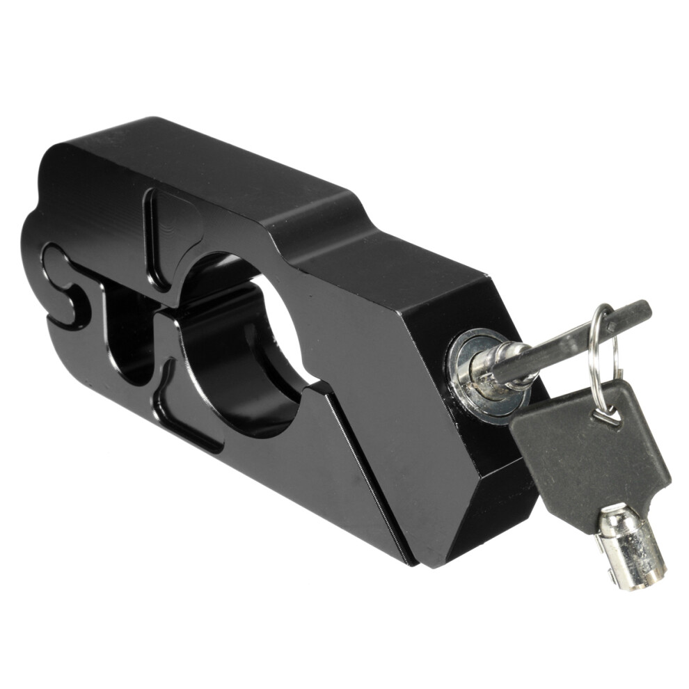 New Cnc Aluminum Handlebar Security Lock Motorcycle Scooter E-Bike 762179075325
