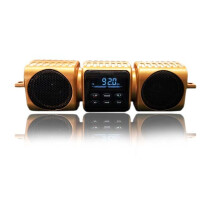 Nuovo altoparlante stereo Bluetooth impermeabile per moto, lettore musicale MP3, radio FM con display LCD