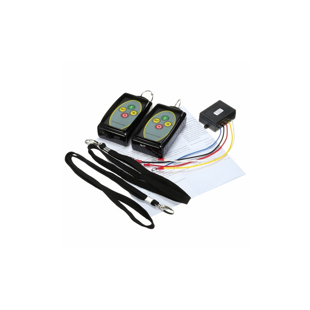 12-24V 434Mhz Winch In Out Wireless Remote Control Switch Key For Truck Jeep Suv Atv Warn 825450112123