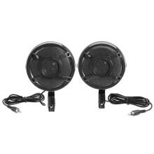 Nieuwe Paar Motorfiets Fiets Waterdichte Luidspreker Versterker Muziek Hoorn 3. 5 Inch Zwart