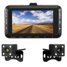 Neue 3. 0-Zoll 1080P Dual-Linsen Kamera Motorrad DVR Dash Cam Video Recorder Nachtsicht