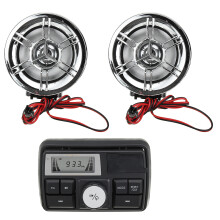 Neues Bluetooth Audio FM Radio MP3 Stereo Lautsprechersystem für Motorrad Fahrrad ATV UTV
