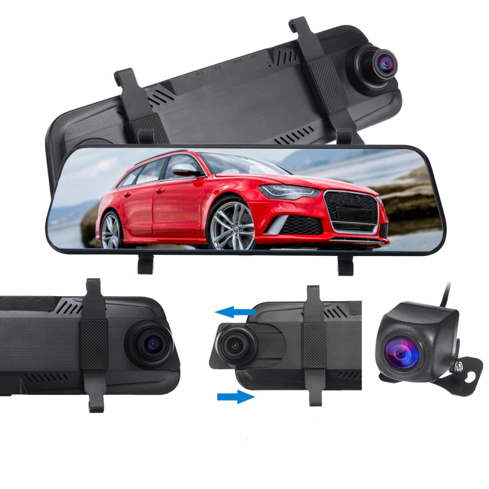 9.66 Inch 1080P Car Rear View Mirror Dvr Camera Dash Cam Full Screen Touch Recorder 030303797291