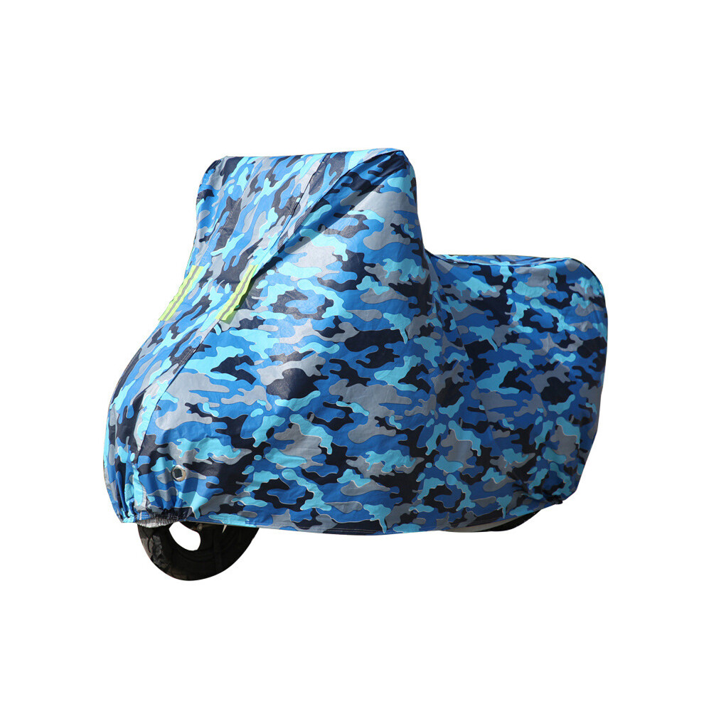 Motorcycle Protector Cover Rain Dust Waterproof Nylon Sheet Motorbike With Reflective Strip 6900057312870