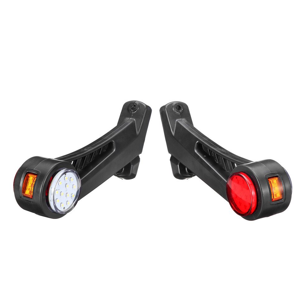 24Led Side Rubber Marker Outline Stalk Lamp Trailer Truck Van Car Dvr Light 784126849971
