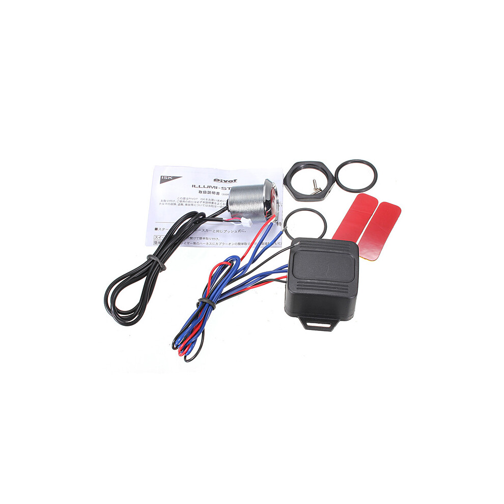 Auto One Push Start Engine Button Starter Switch 12V Led Illumination Red 681542926395