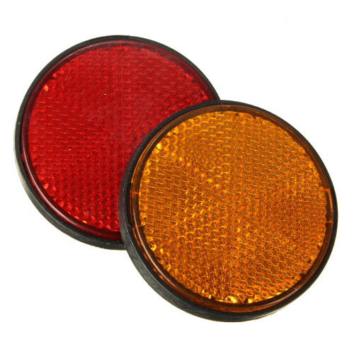 Novos refletores redondos de 2 polegadas universais para motocicletas ATVs bicicletas e motos de cross. 1