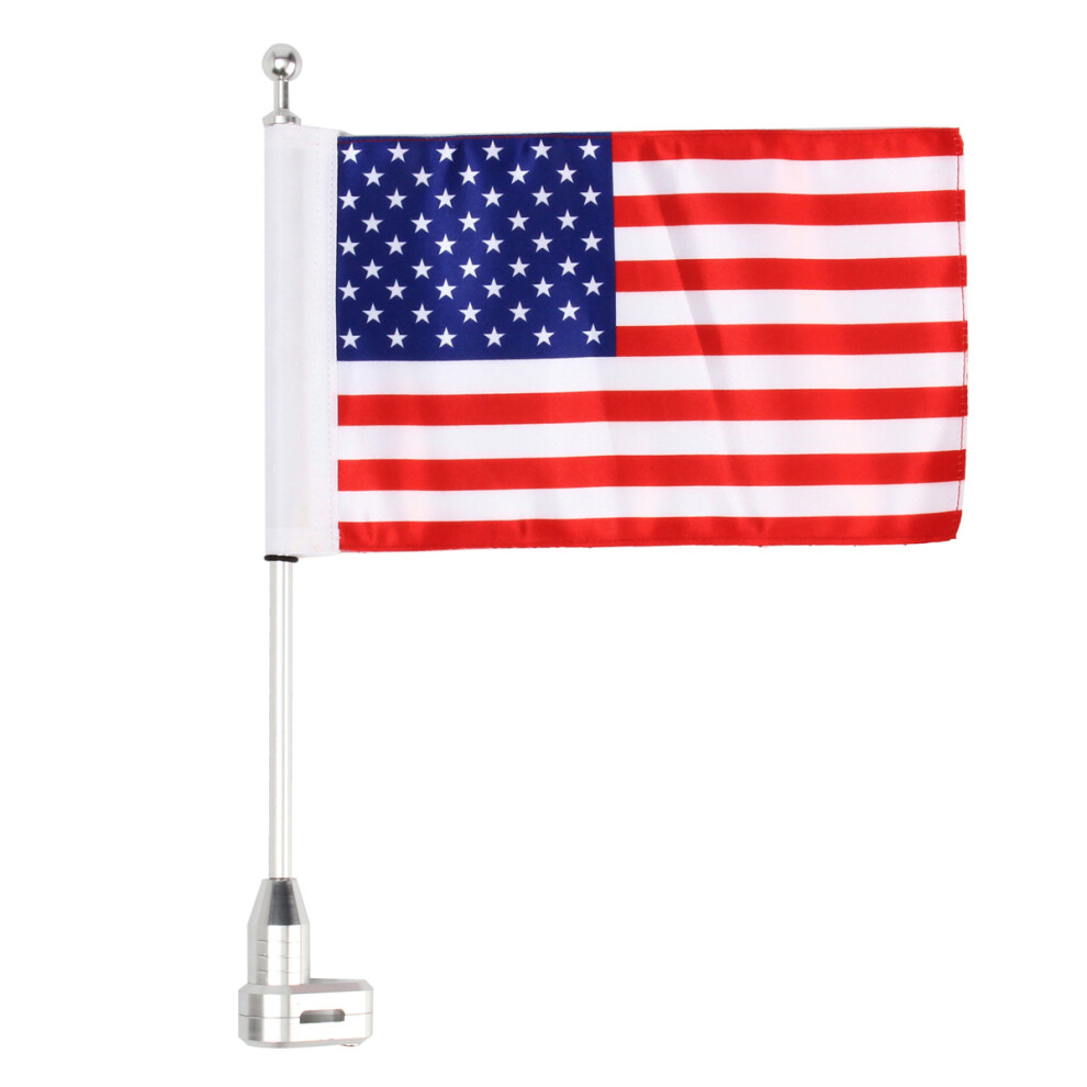 New Motorcycle American Flag Pole Luggage Rack For Honda Goldwing Gl1800 762179068785