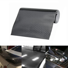15cmx150cm Filme Vinílico de Fibra de Carbono 5D Adesivo para Carro Brilhante e Glossy