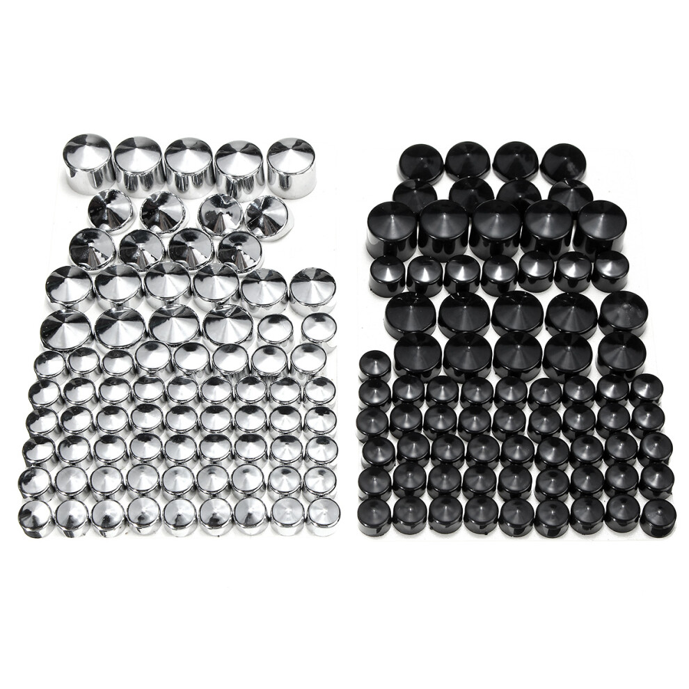 New 76Pcs Screw Bolt Topper Caps Cover For Harley Davidson Twin Cam Dyna 1991-2013 762179070214