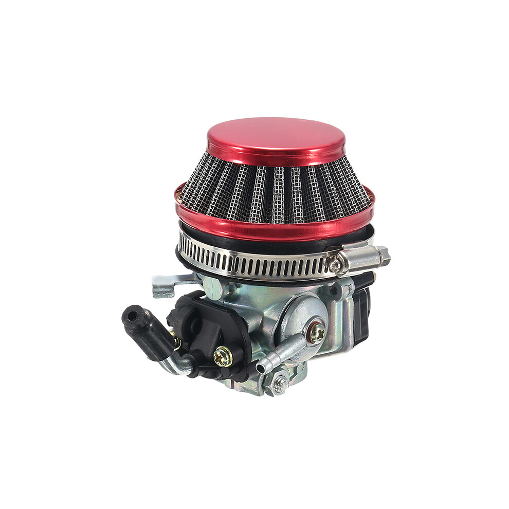 New Carb Carburetor With Air Filter For 49Cc 50Cc 60Cc 66Cc 80Cc 2-Stroke Motorized Bike Red 762179065739