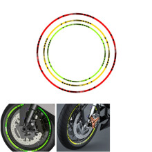 Novo Adesivo de Faixa para Jantes de Motocicleta Fita Reflectora Adesivo para Bicicleta/Carro Verde/Vermelho/Amarelo Universal