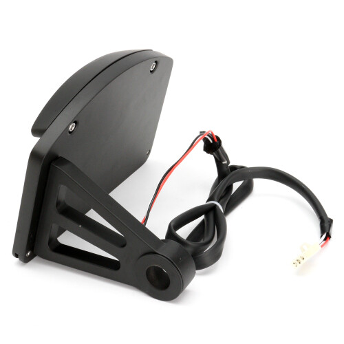 New Motorcycle License Plate with LED Tail Light Horizontal SidE Mount Bracket 2