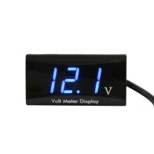 Neues 12 V wasserdichtes Spannungsanzeigegerät LED Digitalanzeige Voltmeterm für Auto Motorrad