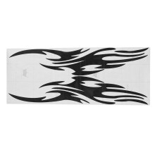 Novo Adesivo Gráfico de Vinil para Capô de Moto Carro com Chamas Fogo Universal