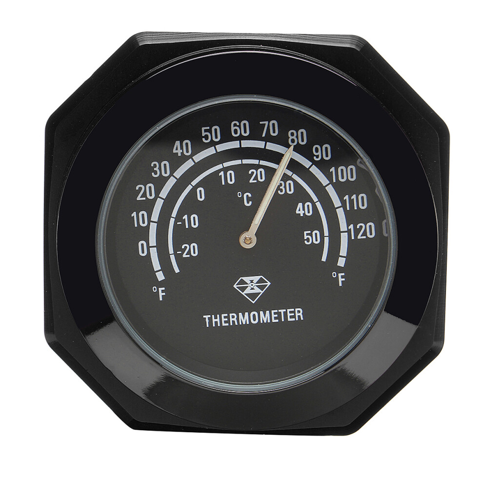 New 7/8 1" Motorcycle Accessory Handlebar Mount Clock Watch & Thermometer" Dark 762179060925