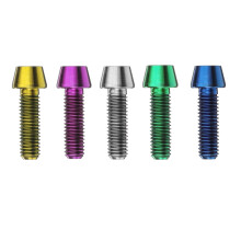 Uusi M5 x 16 mm titaaninen Ti kuusikulmainen kierteitetty pään pultti ruuvi pyörät pyörän ohjainpultti