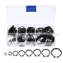Neue 160 Stück C-Clips C-Typ Sicherungsring Snap Ring Schwerlast Halte-Set Sortiment Schwarzer Ring 8 Größen