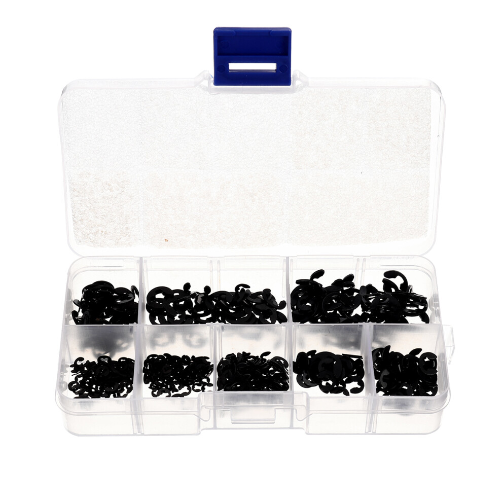 550Pcs External Circlip E-Type Snap Retaining Ring For Shaft 1.5Mm To 6Mm 762179054290
