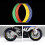 16 peças de fita refletora para pneus adesivos de estilo para jantes para pneus de carro moto ou bicicleta de 17 polegadas e 18 polegadas. 2
