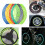 16 peças de fita refletora para pneus adesivos de estilo para jantes para pneus de carro moto ou bicicleta de 17 polegadas e 18 polegadas. 3