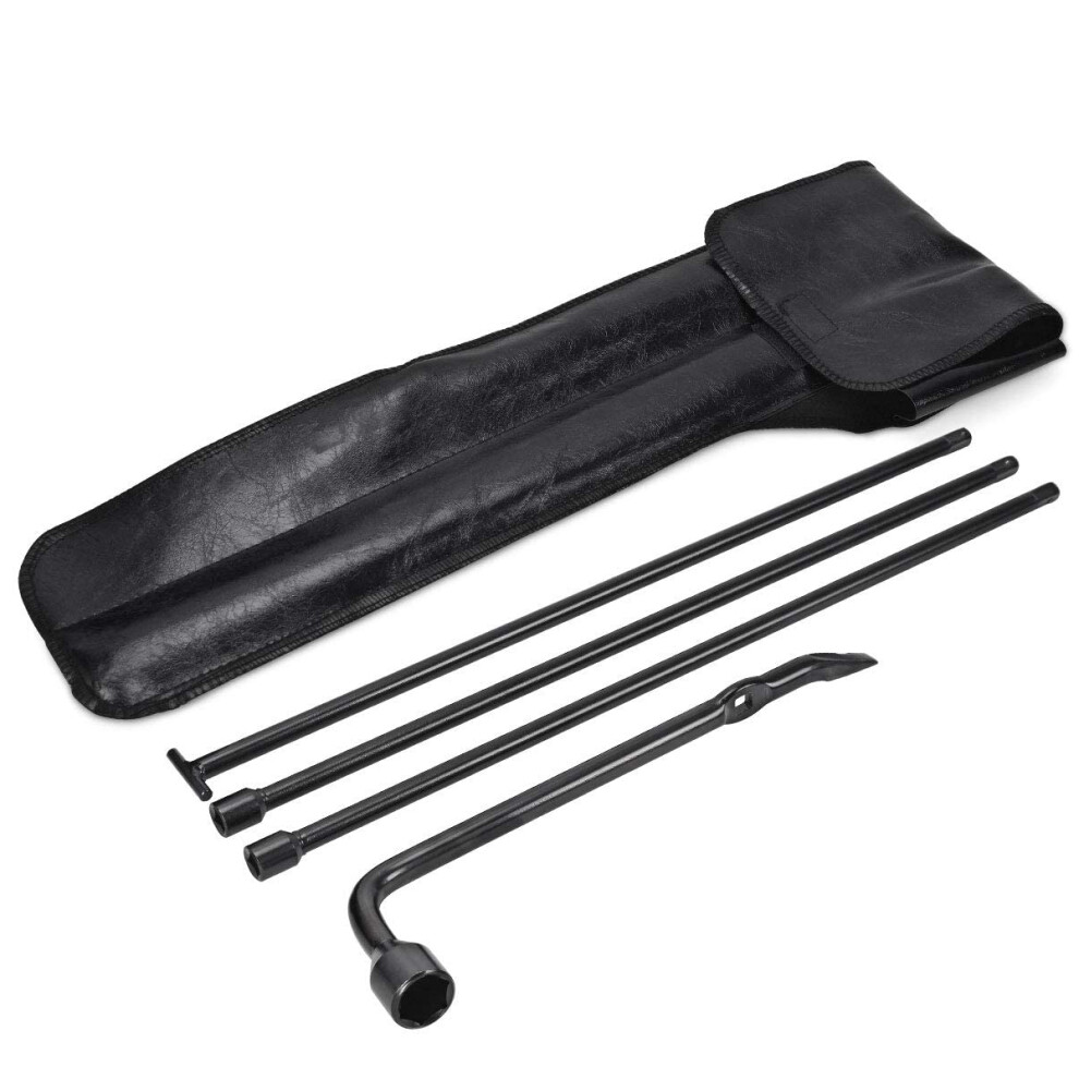 New Spare Tire Jack Tool Lug Wrench Kit & Pu Leather Case For Nissan Frontier 05-14 762179084570
