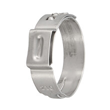 Neue 12 Stück 21 mm Schlauchschellen Klemmschellen Schlauchklemmen Ohrschellen Edelstahl Stahlseil
