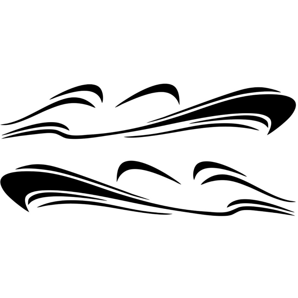 New Motorhome Stripes Camper Van Horsebox Caravan Rv Decals Sticker Graphic 762179086307