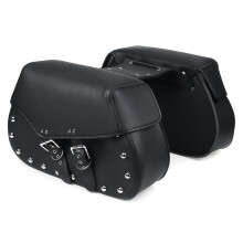 Uusi Pair Universal Motorcycle Saddle PU Leather Storage Tool Pouch Side Luggage Bags