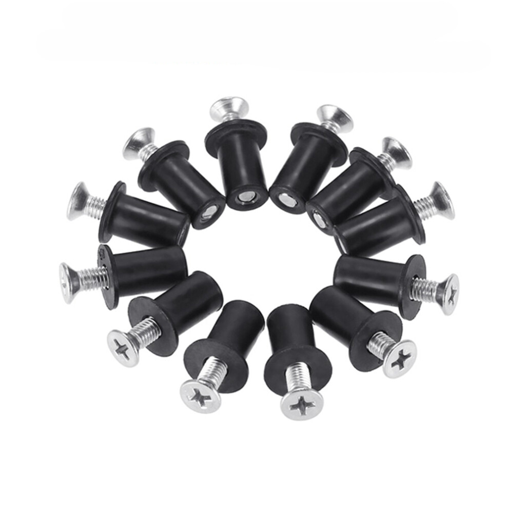 Bset Matel M5 Rubber Well Nuts With Screw Blind Fastener Motorcycle Windscreen Rivet Kayak Canoe Boat Marine Dinghy Accessories 9014510355483