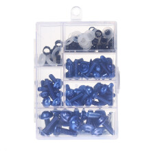 Novo Kit de Parafusos e Clips de Fixação 158PCS M5 M6 para Motocicleta Sportbike para Para-brisas